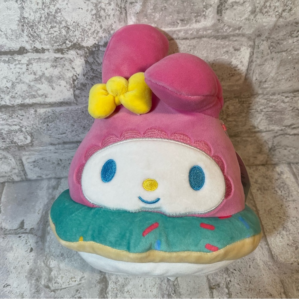 Squishmallows Hello Kitty My Melody Donut Plush Stuffed Animal 8” NWT